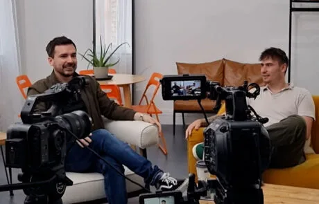 Turps Luke Liam On Set