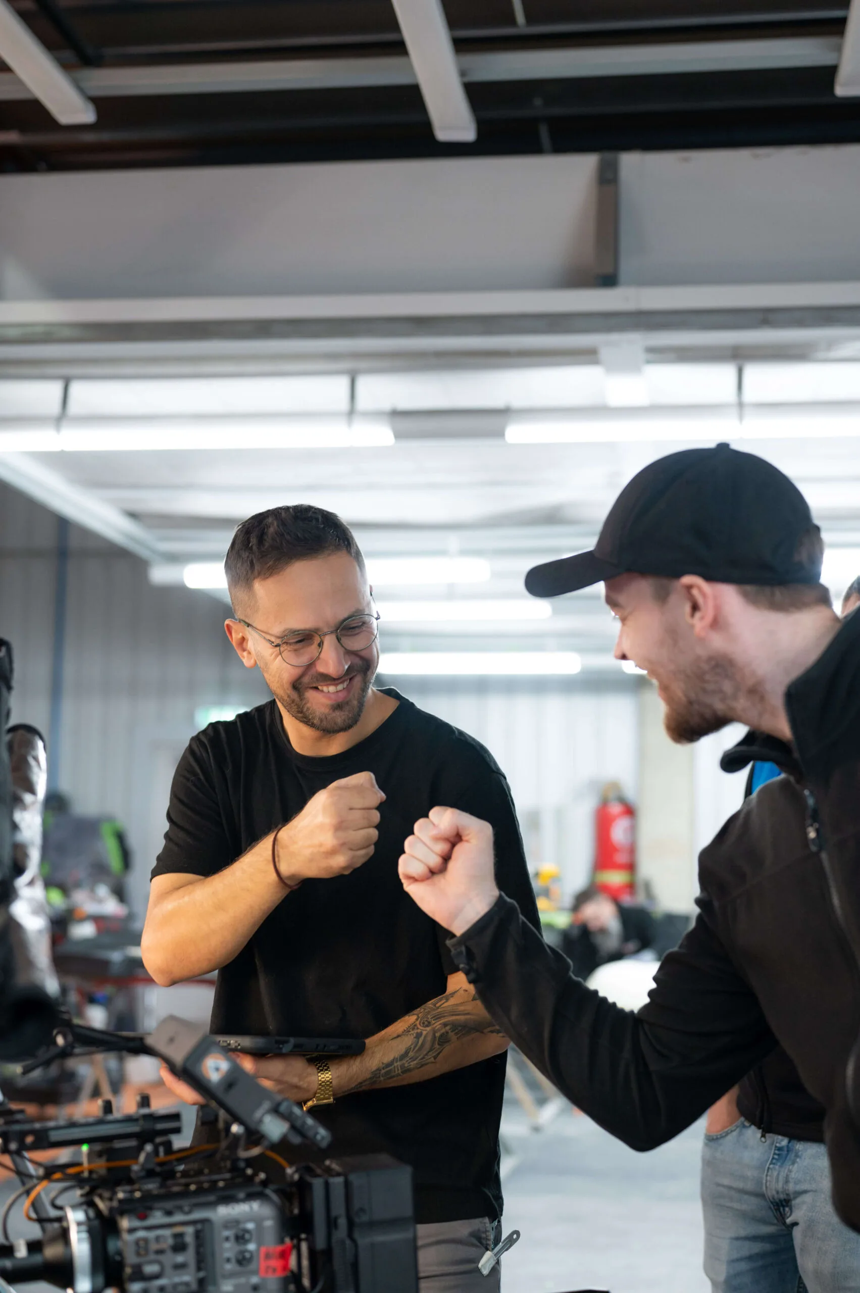 Norton Electric Sander Product Video | Turps Film 4 Adam And Roberto Fist Bumping On Set