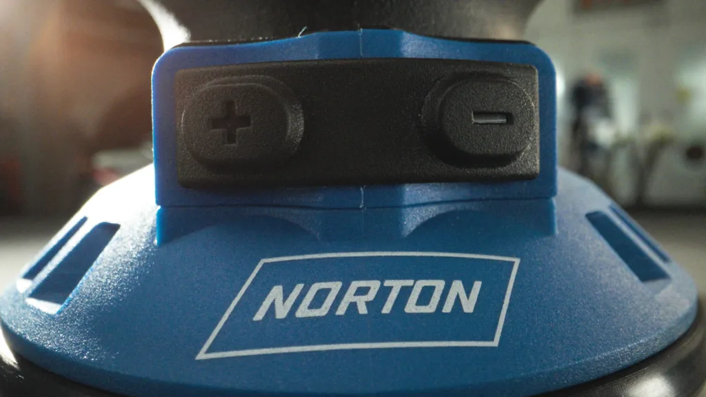 Norton Electric Sander Product Video | Turps Film 12 Orbital Sander On A 24Mm Probe Lens