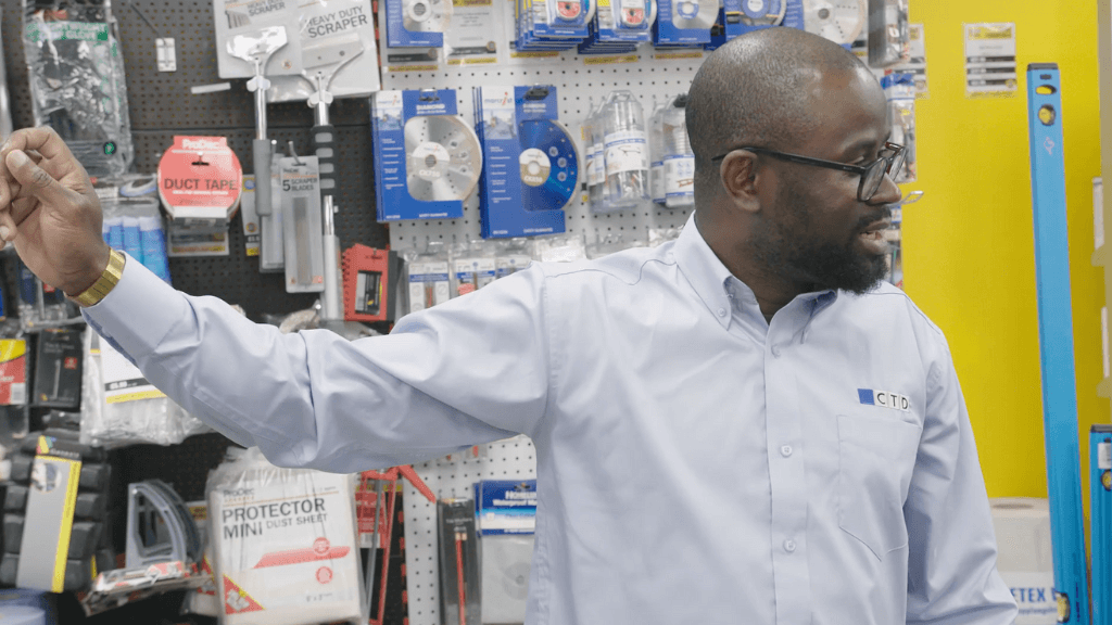 Still from the CTD Tiles recruitment video shoot